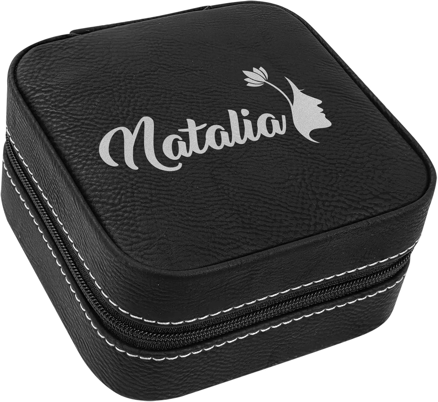 Amanda Personalized Jwelery Box, Portable Travell Box, Best Travel Case For Women, Best Women Rings Earrings Necklaces Storage Case