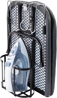 Table Top Ironing Board with Iron Holder and Wall Mount, Foldable Mine Iron Board,Portabled, Omuachip Metal Small Iriong Table Countertop for Space Saving,（No Ironing Included 39 x 12inches, Black