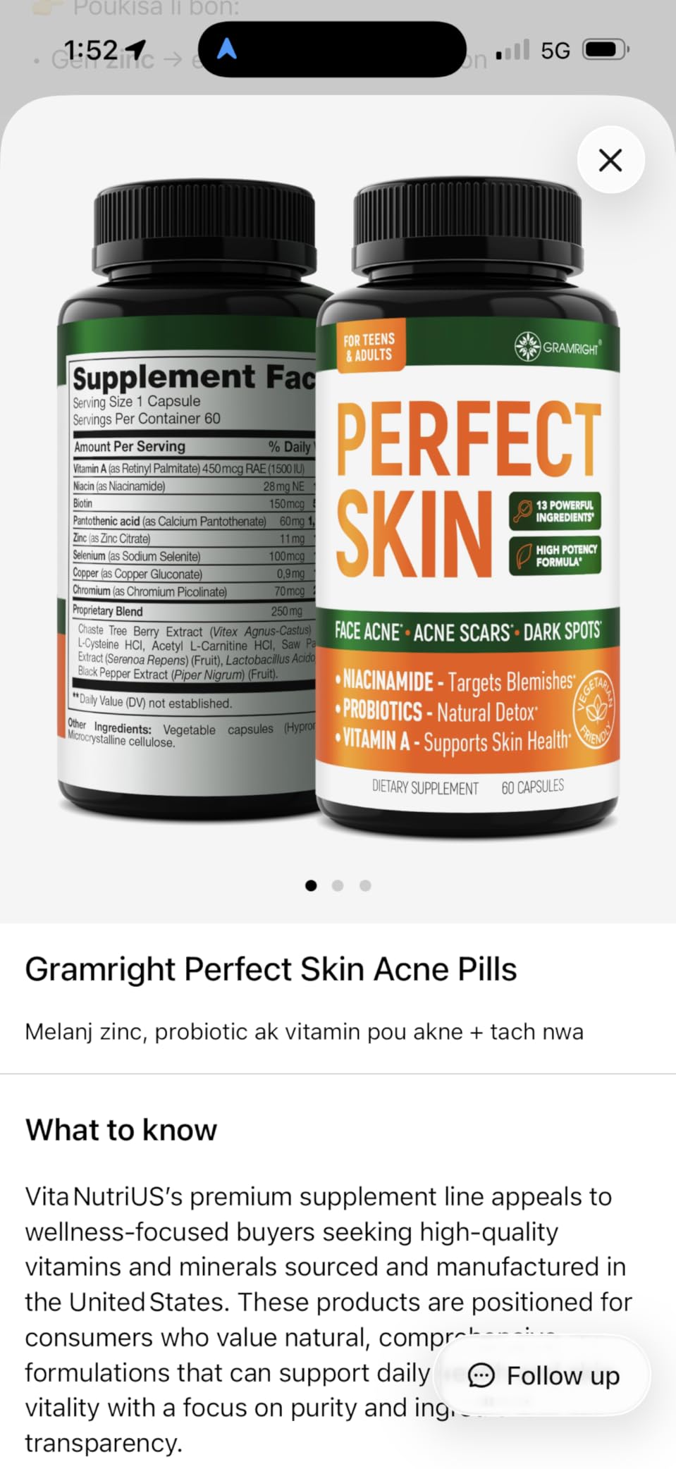 GRAMRIGHT Acne Face Cream - Acne Spot Treatment for Face & Acne Dots - Tea Tree Oil & Salicylic Acid - Natural Cystic Acne Treatment - Made in USA - For All Skin Types - Acne Scar Cream & Pimple Remover 4 fl.oz