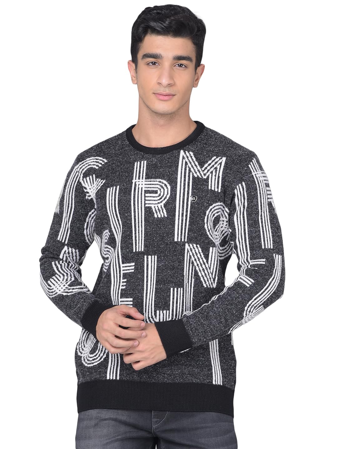 crimsoune club Men's Black Printed Sweater-picture-32