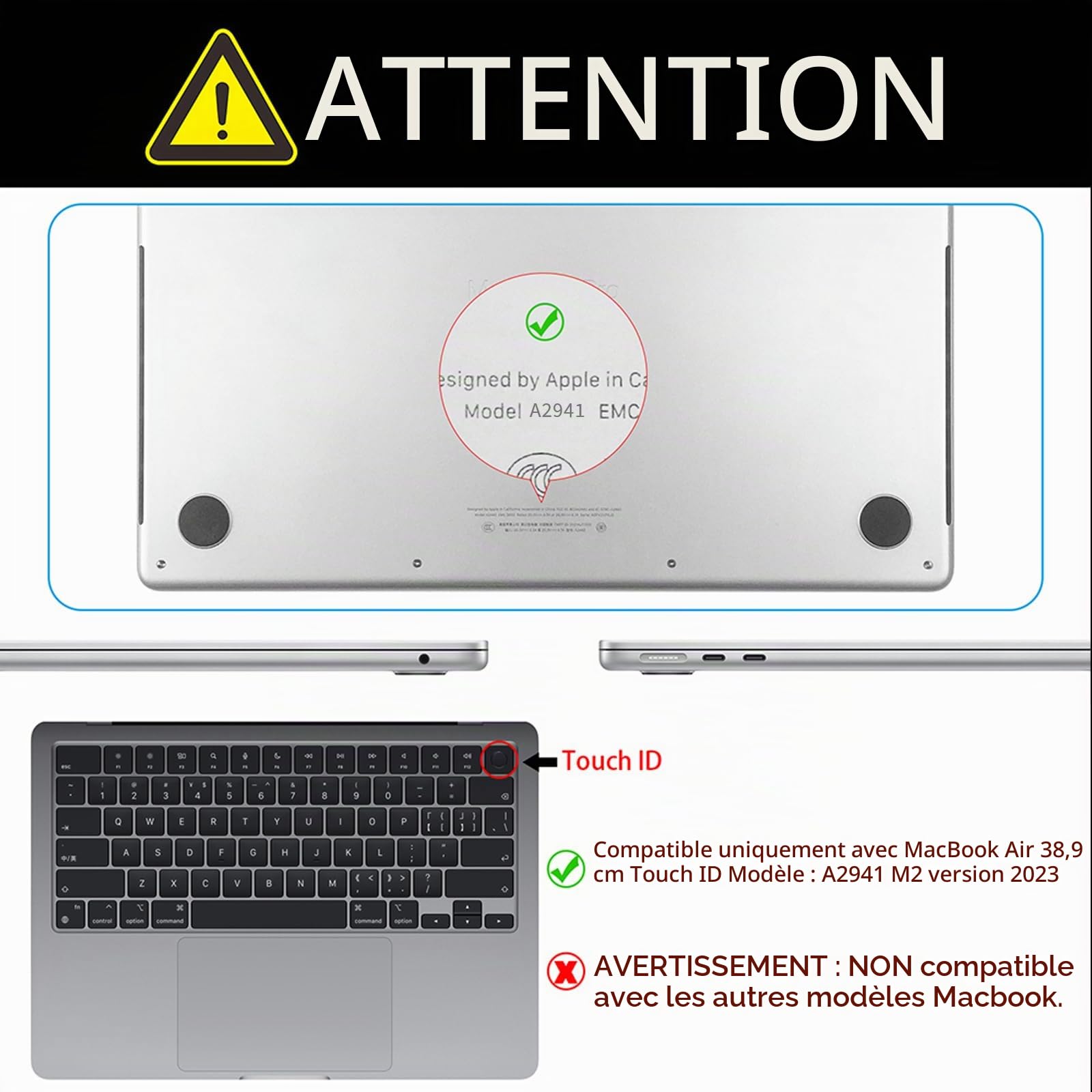 Étui pour MacBook Air 15,3 Pouces，Versions 2025-2023 (modèle: MacBook Air 15 A3241 M4 A3114 M3 A2941 M2 Chip), Coque Rigide avec Housse de Clavier,City Graffiti -7