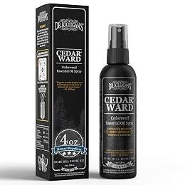Dr. Killigan’s CedarWard Spray - 4 fl. oz. - Natural Cedar Oil Formula Restores Scent to Cedarwood Accessories, Closets, Drawers, Trunks, Chests, Pest and Moth Repellent for Clothes