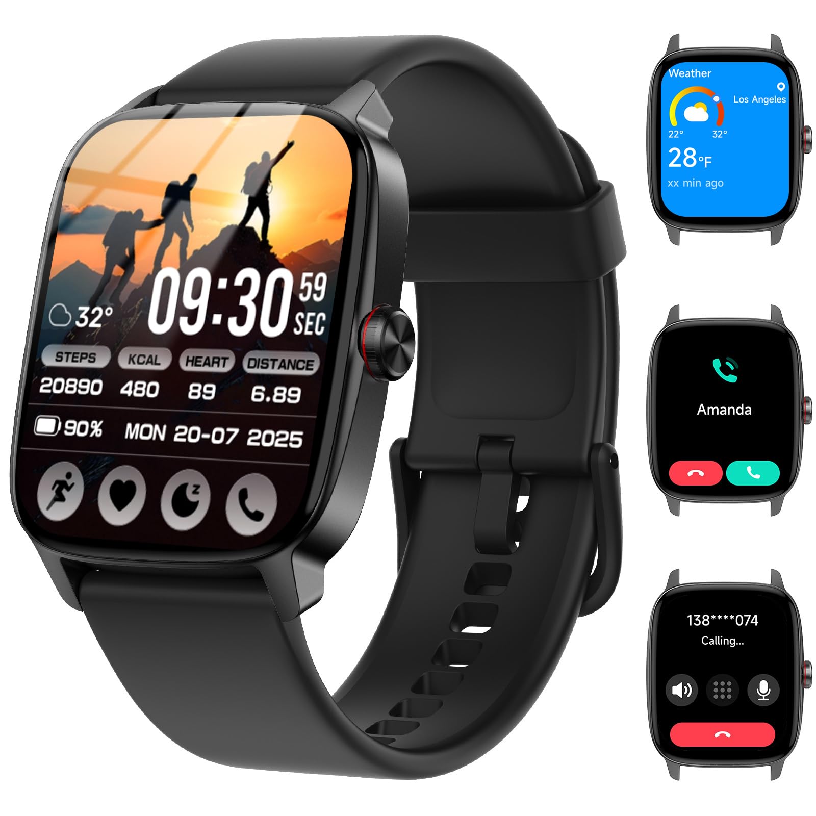 Amazon.com: Smart Watches for Women Men with Bluetooth Call  display picture 1