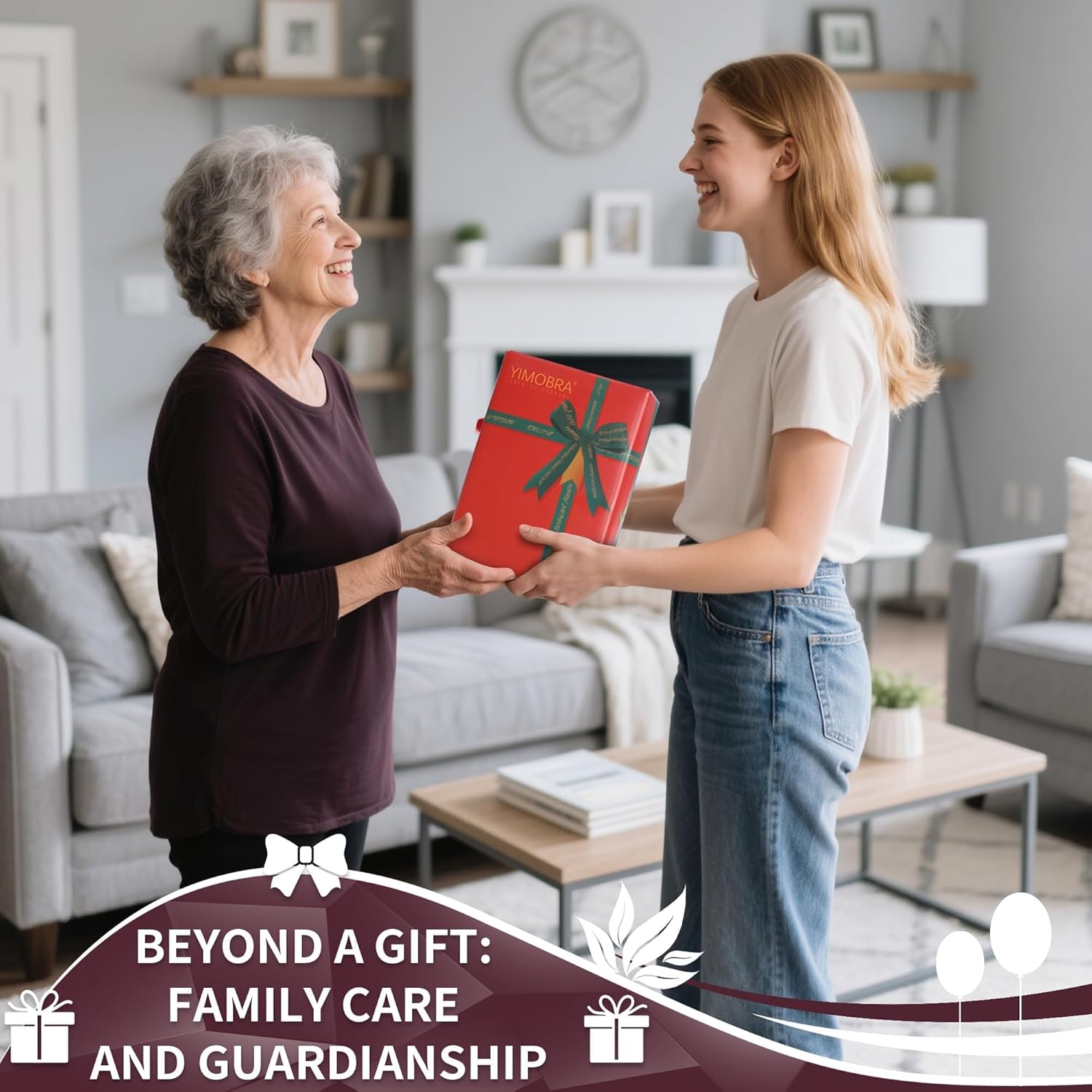 Yimobra Large Bathroom Rug Non Slip 36x24 Inch, Extra Thick Soft Absorbent Chenille Bath Mat, Machine Washable Bath Rugs for Bathroom Floor, Tub and Shower, Home Decor Accessories, Purple Grey - Image 2