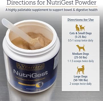 Rx Vitamins NutriGest - Cat & Dog Probiotics for Digestive Health - 4.65oz
