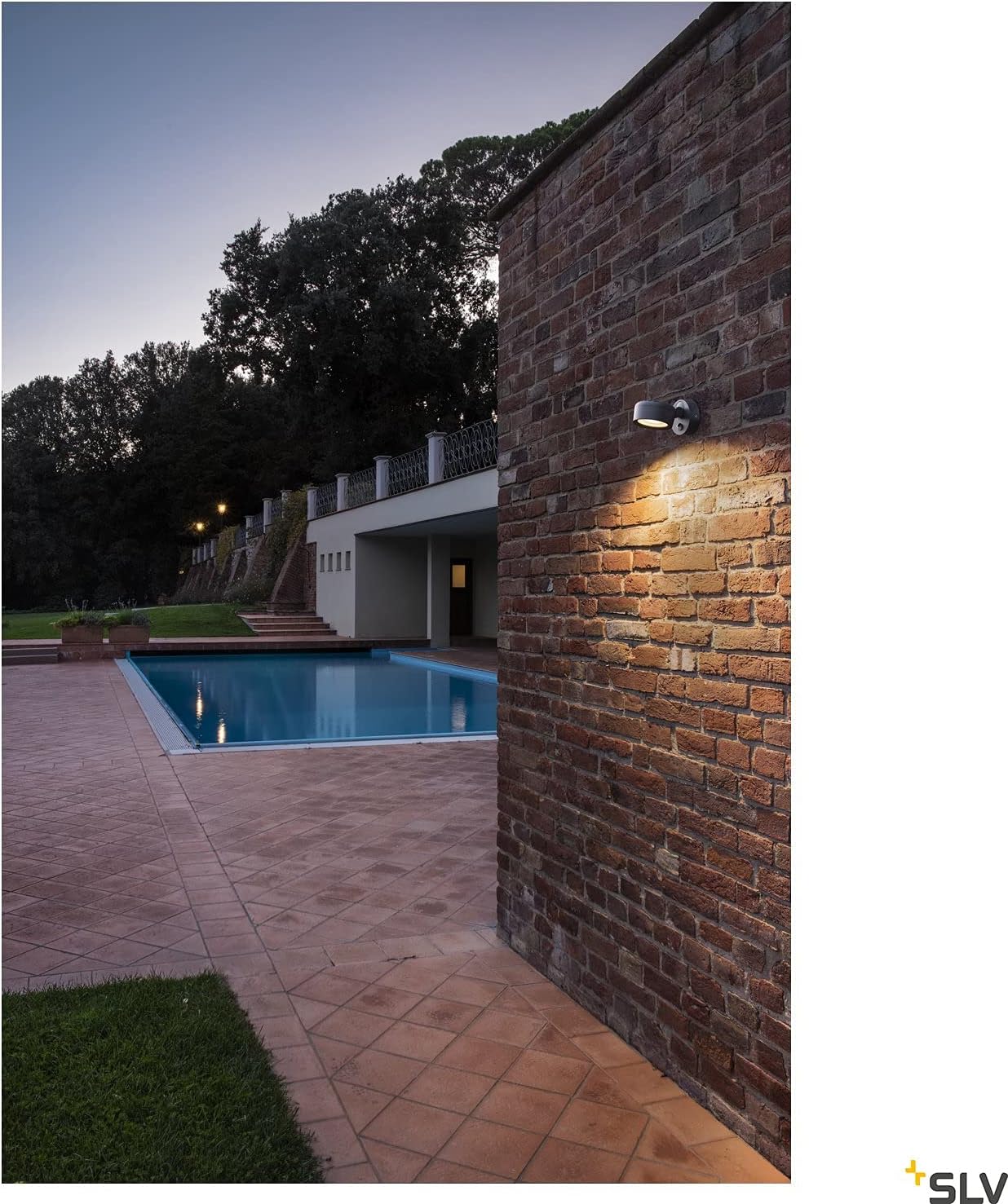 SLV Surface-Mounted Wall and Ceiling Light ESKINA SPOT Sensor/Illumination for Walls Paths, entrances, Garden lamp - Image 5