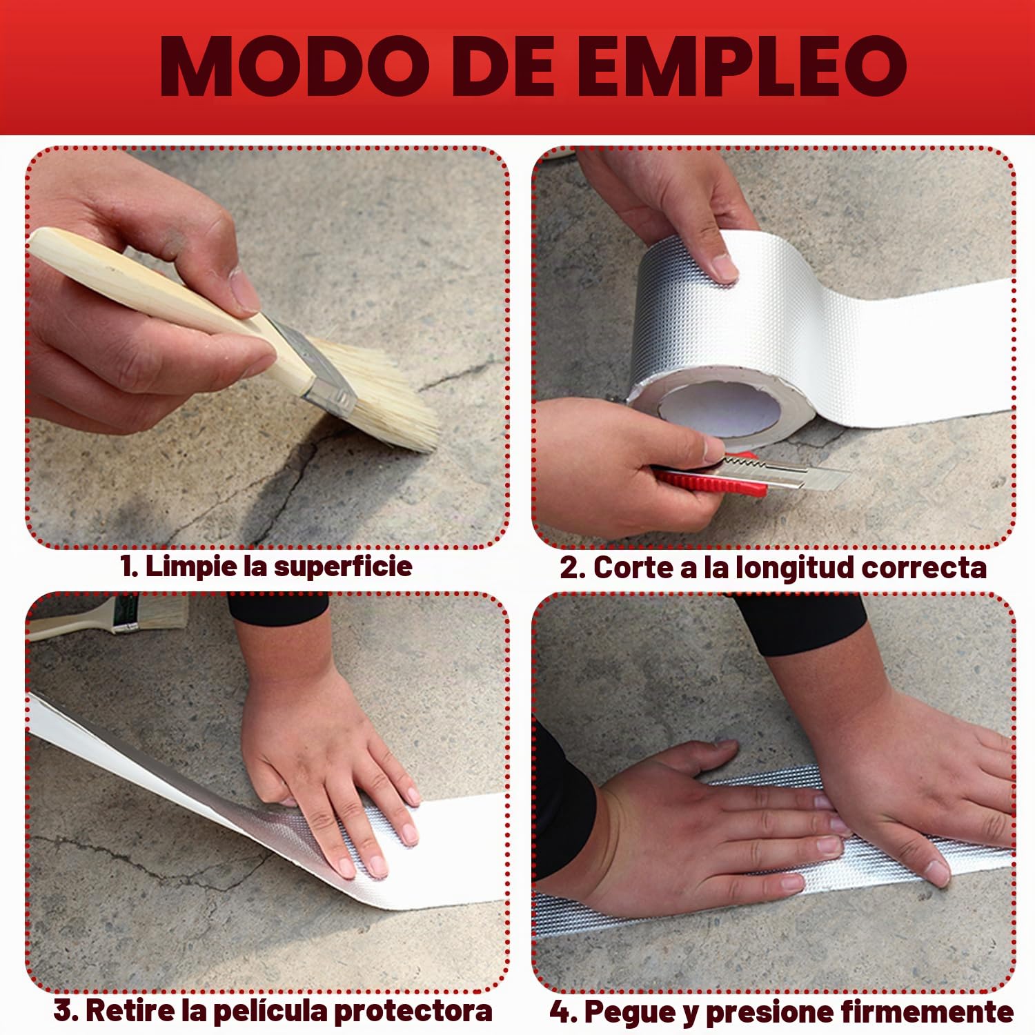 Cinta de Butilo Impermeable 200mm x 5m, Sellador Fugas Agua, Cinta de Butilo para Reparación, Impermeable Sellador Adhesivo para Fugas en Techo, Espacio enAlféizar de Ventana, Tubería