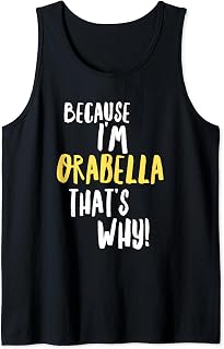 Orabella Funny Text Design Women Girls Tank Top