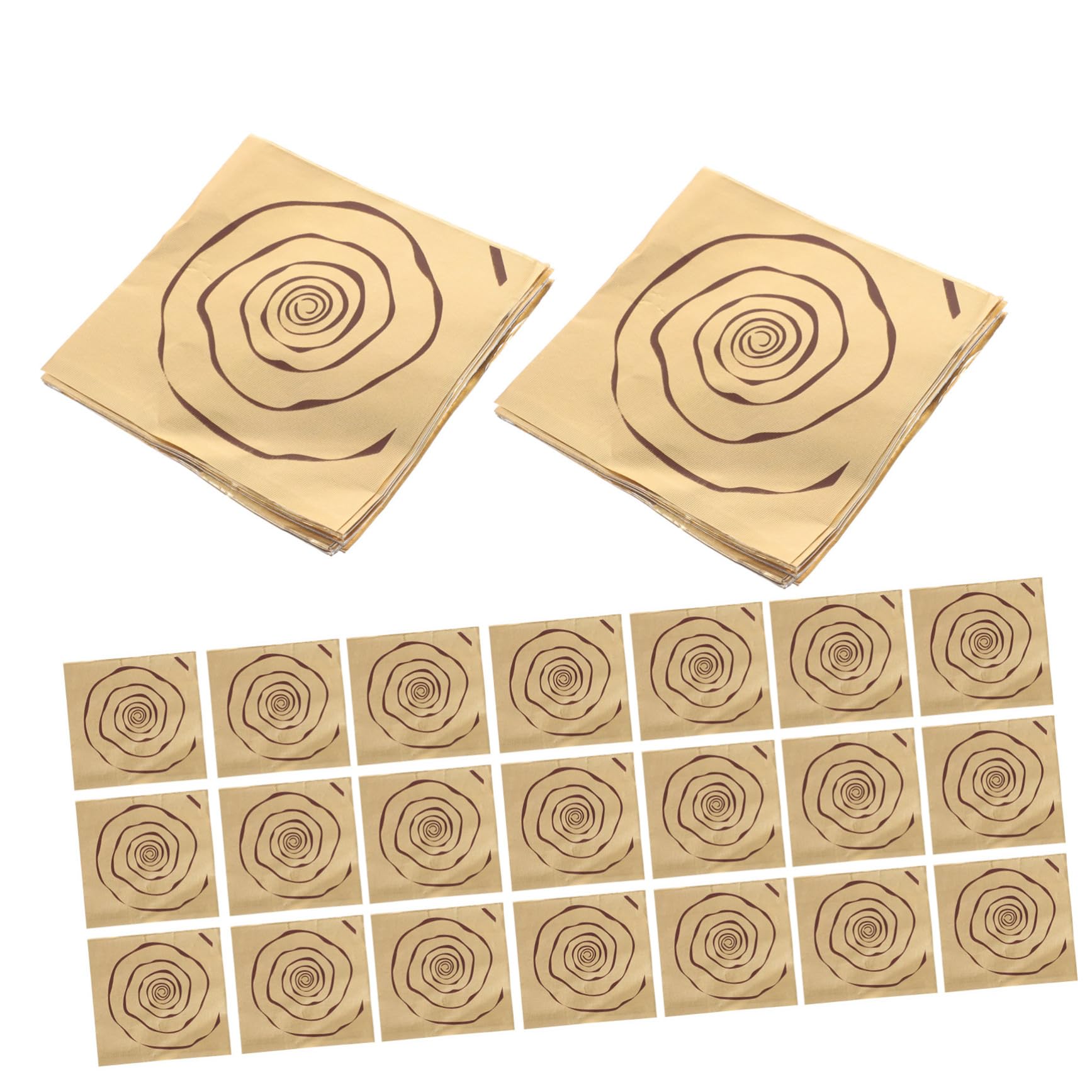 SOLUSTRE 100pcs Candy Aluminum Foil Wrappers for Chocolate Lollipops and Snacks for Parties Weddings Birthdays and Events Multipurpose Packing