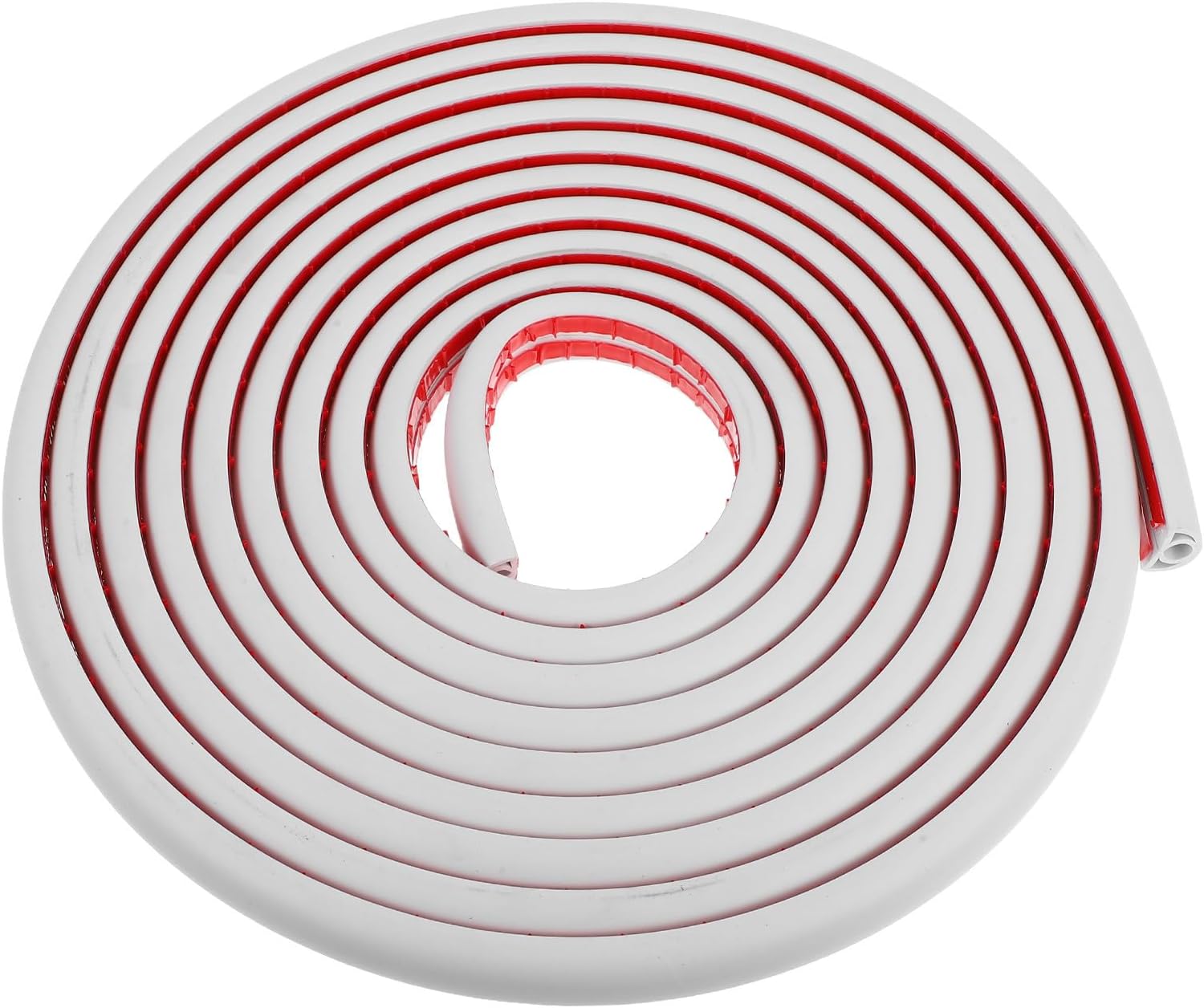 Kisangel Self-Adhesive PVC Cable Raceways Wire Cover 2Cm Wide 5M Cord Management for Home Office Floor Wire Wall Cover White