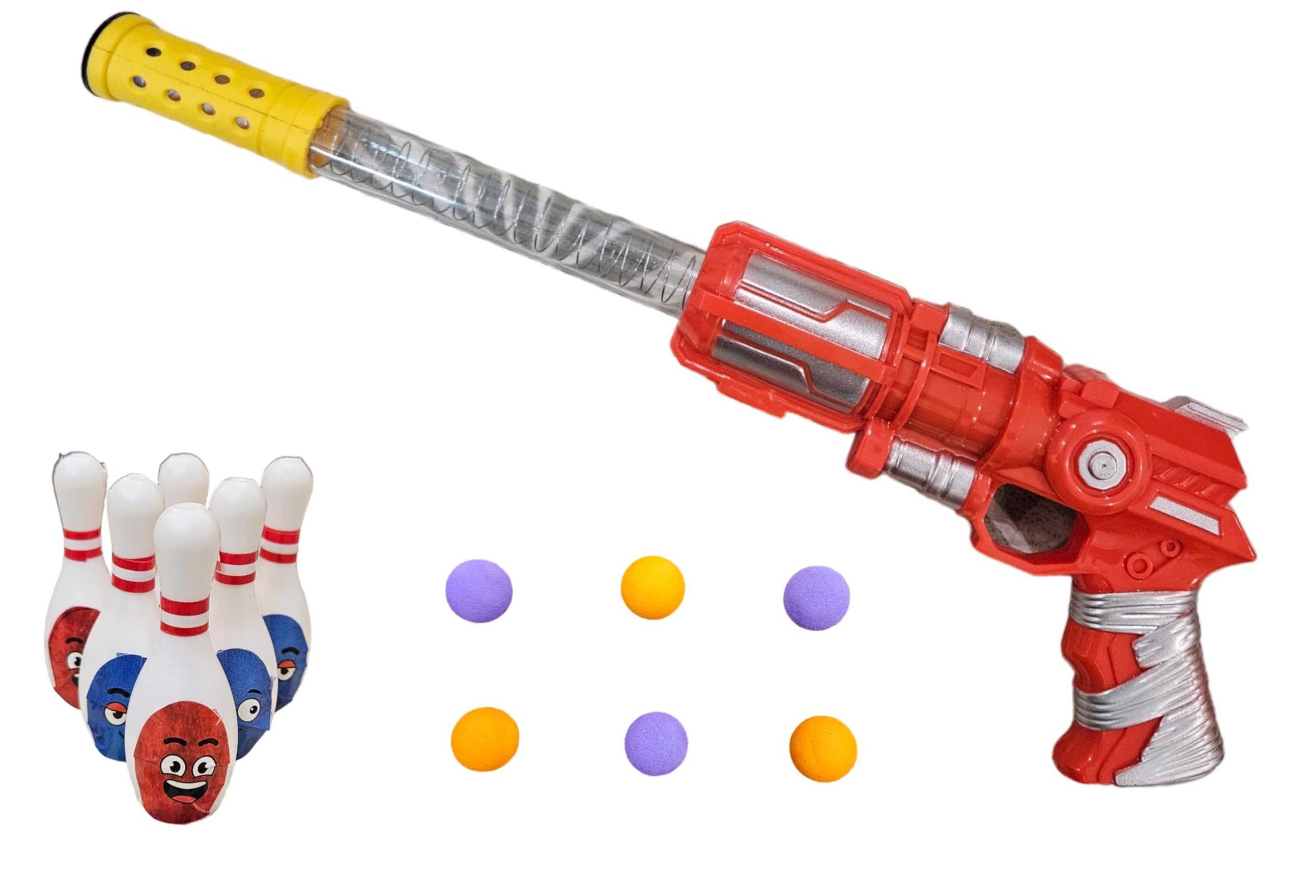 See full amazon price history chart for PlayKith Foam Blaster Set Toy Gun with 6 Bowling Pin Targets & 6 Soft Foam Round Bullets PlayKith Foam Blaster Set Toy Gun with 6 Bowling Pin Targets & 6 Soft Foam Round Bullets (B0DB62DBCQ) Amazon Price History, Amazon Price Tracker