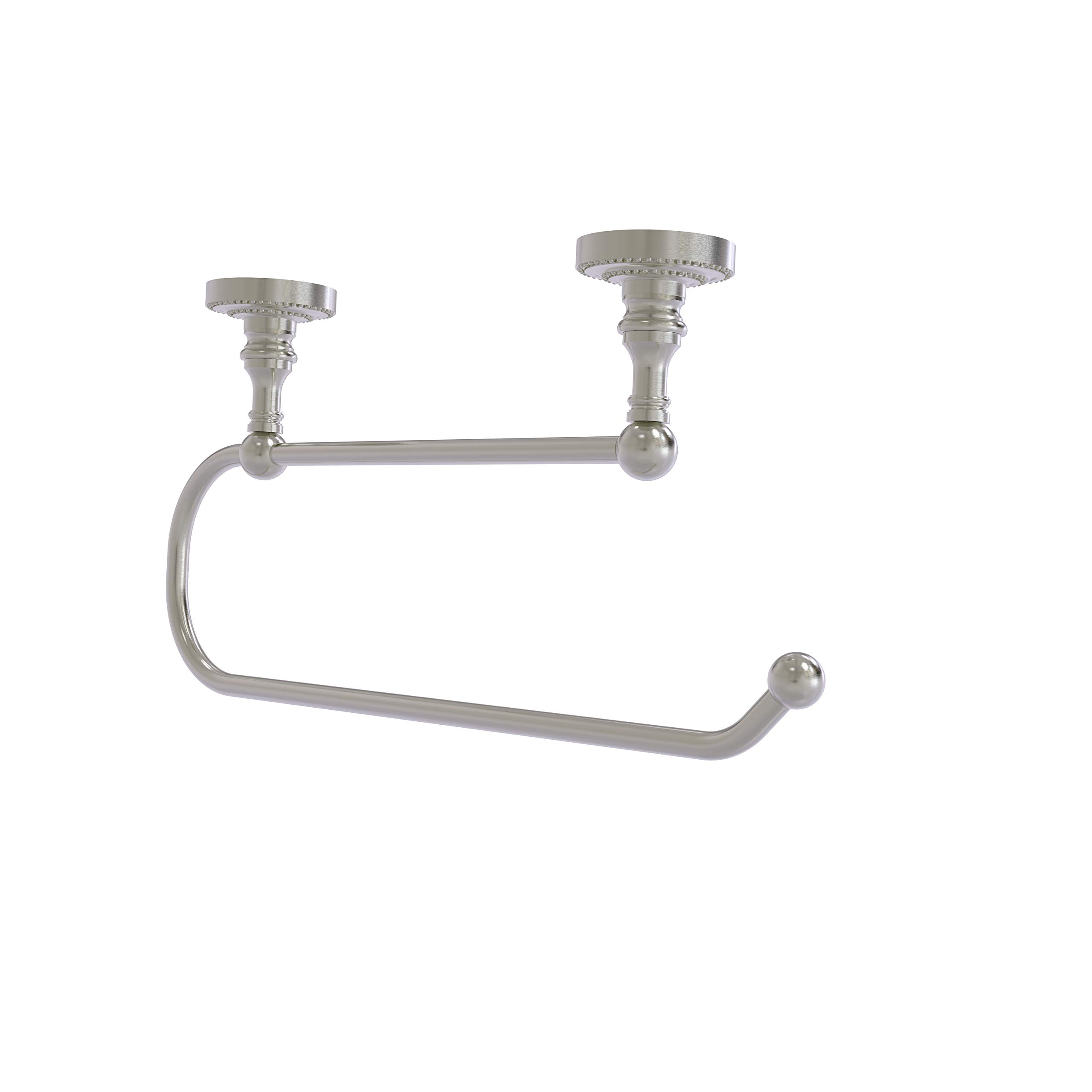 Allied Brass DT-25EC-SN Dottingham Collection Under Cabinet Paper Towel Holder, Satin Nickel