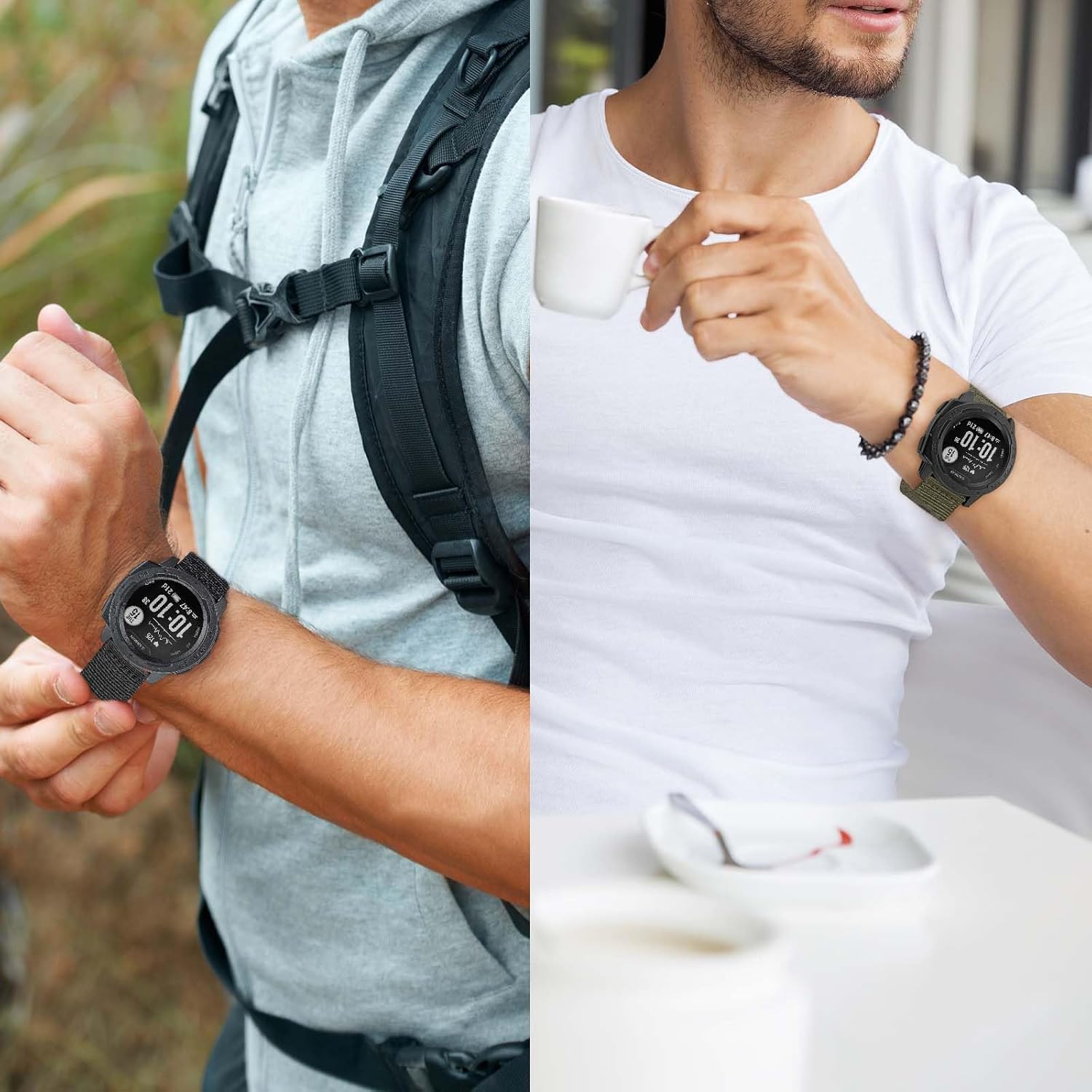 Rugged Nylon for Garmin Instinct 2/2X/3 Watch Band 45mm 50mm,Durable Breathable Wristband for Garmin Instinct Standard/Solar/Tactical/tide/Esports/Solar Tactical Band - Image 6