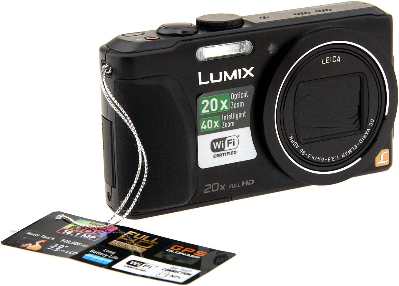 Panasonic DMC-ZS30K Lumix DMC-ZS30 Digital Camera, Compact (Black)