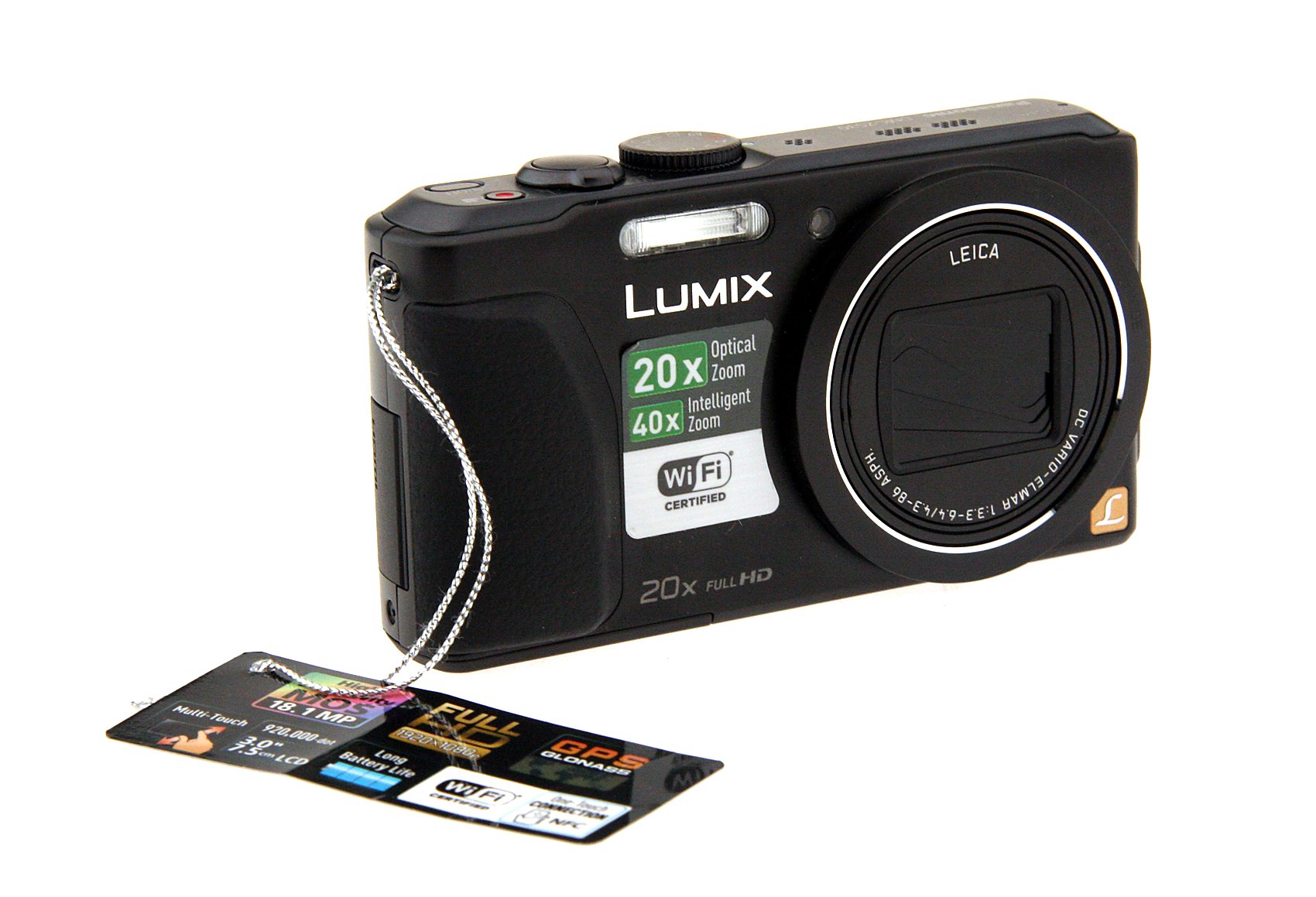 Panasonic DMC-ZS30K Lumix DMC-ZS30 Digital Camera, Compact (Black)