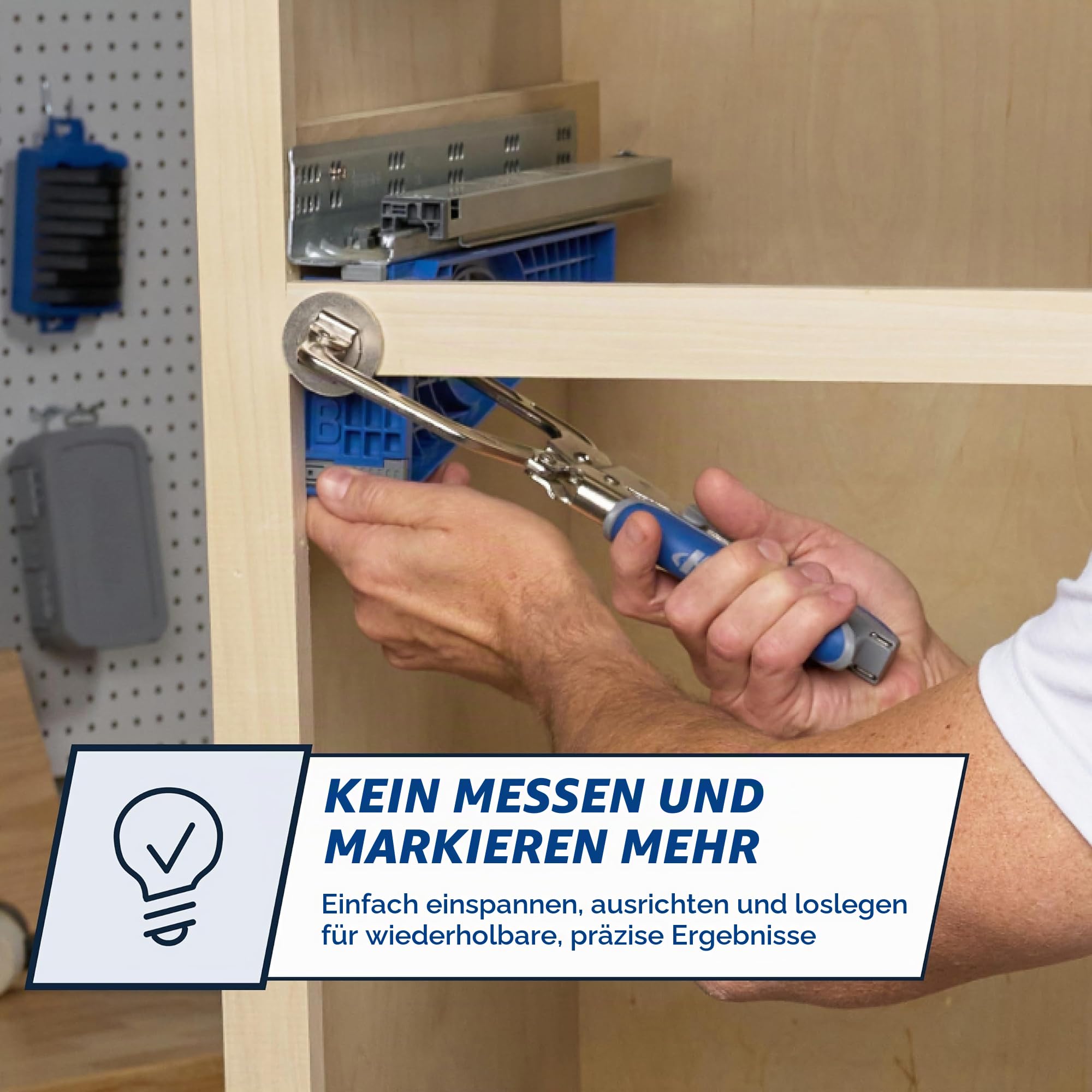 Kreg Schubladenauszugsführung, 1 Stück, blau, 906556