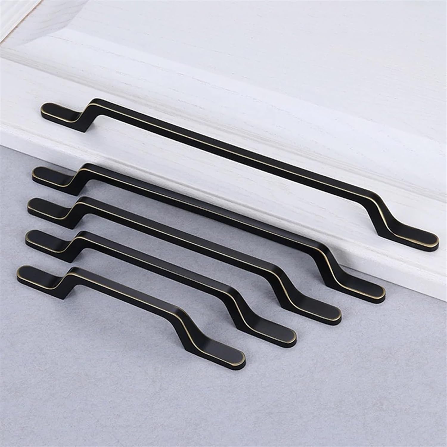 96-224mm Door Handles for Cabinets and Drawers Furniture Knobs Handle Wardrobe Kitchen Cupboard Pulls Hardware 1Pcs (Color : 5 Size as Shown in Figure 2)
