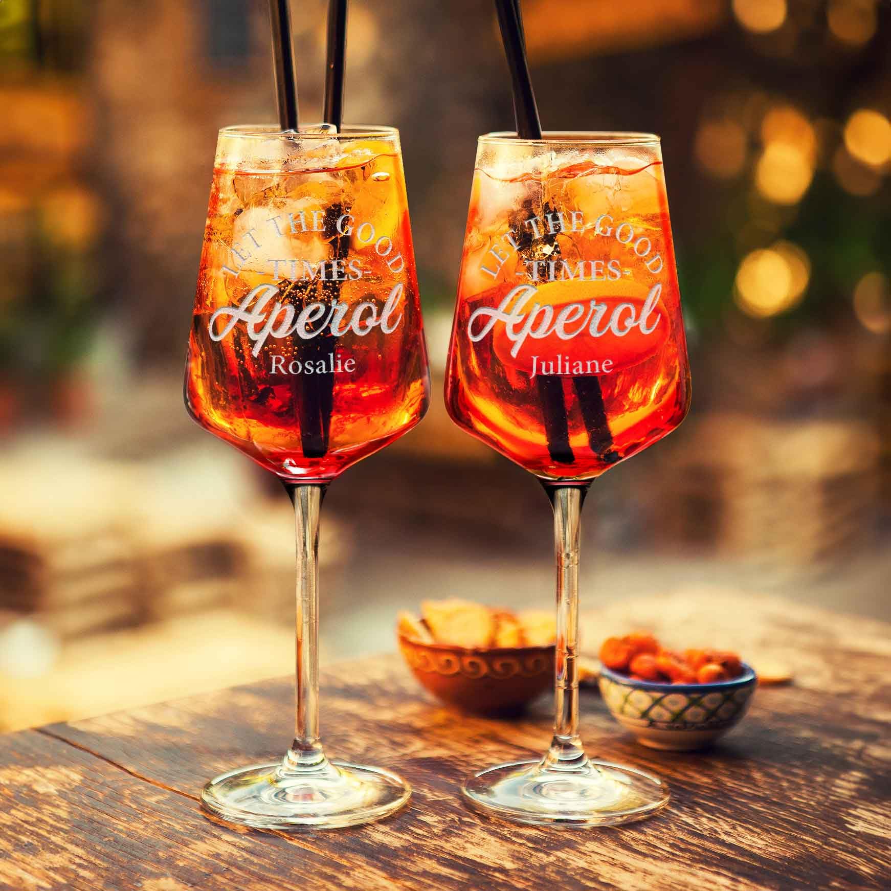 Leonardo Verre À Vin Avec Gravure-It'S Aperol Time-Cadeaux De