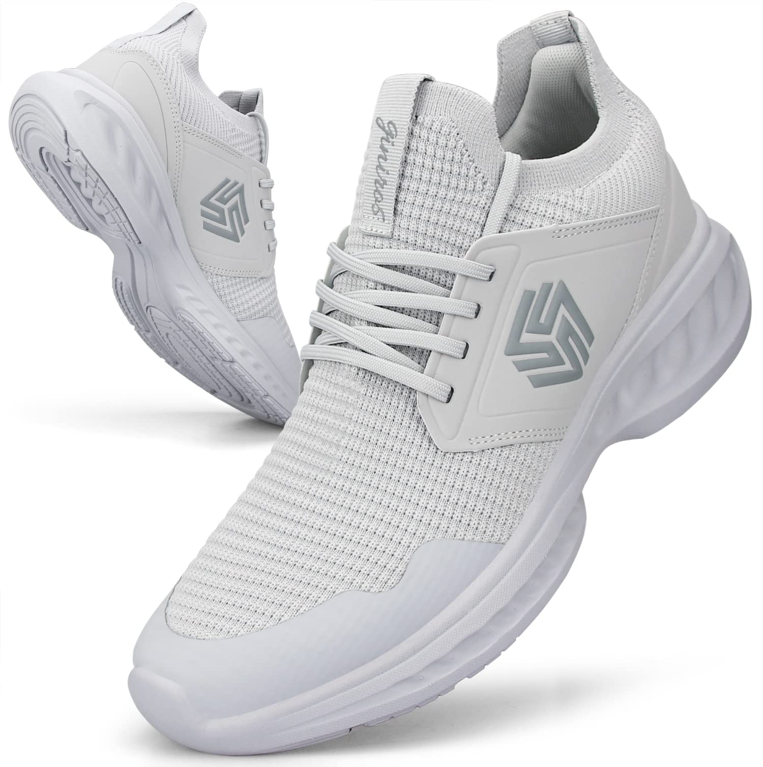 Giniros Sneakers Uomo Scarpe Running Ginnastica Corsa Camminata Leggere Traspiranti Casual Sportive Palestra Trekking Tennis Trail Mesh Basket Comode Outdoor Fitness Jogging Lavoro Scarpe