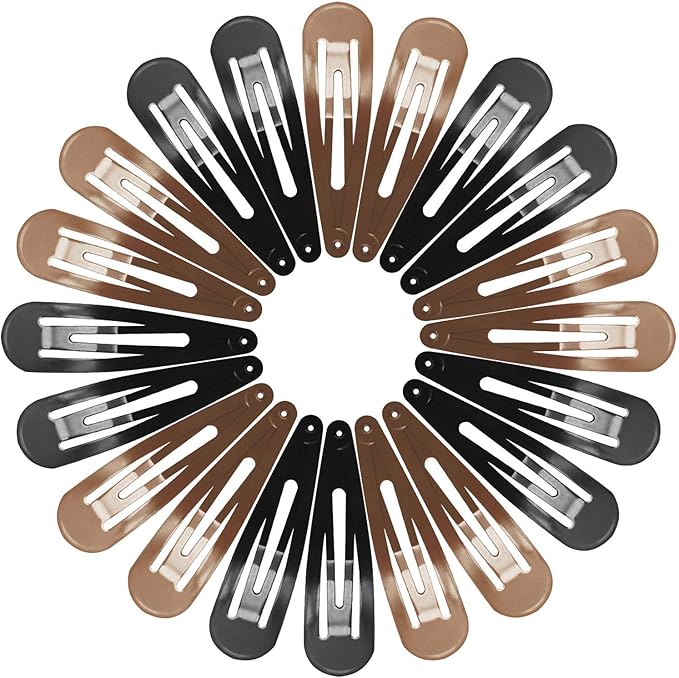 Large Snap Hair Clips 40 Pcs, Funtopia 2.8 Inch Long Non Slip Metal