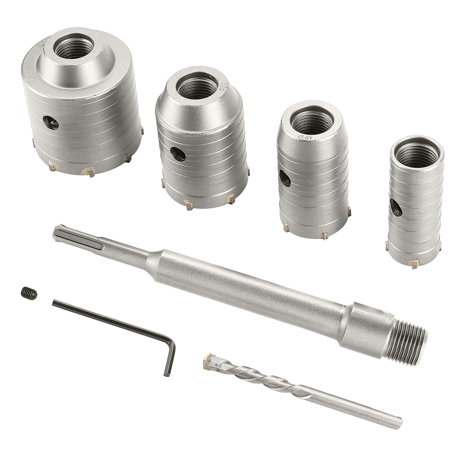 Set de 7 brocas para concreto con SDS Plus miniatura 1