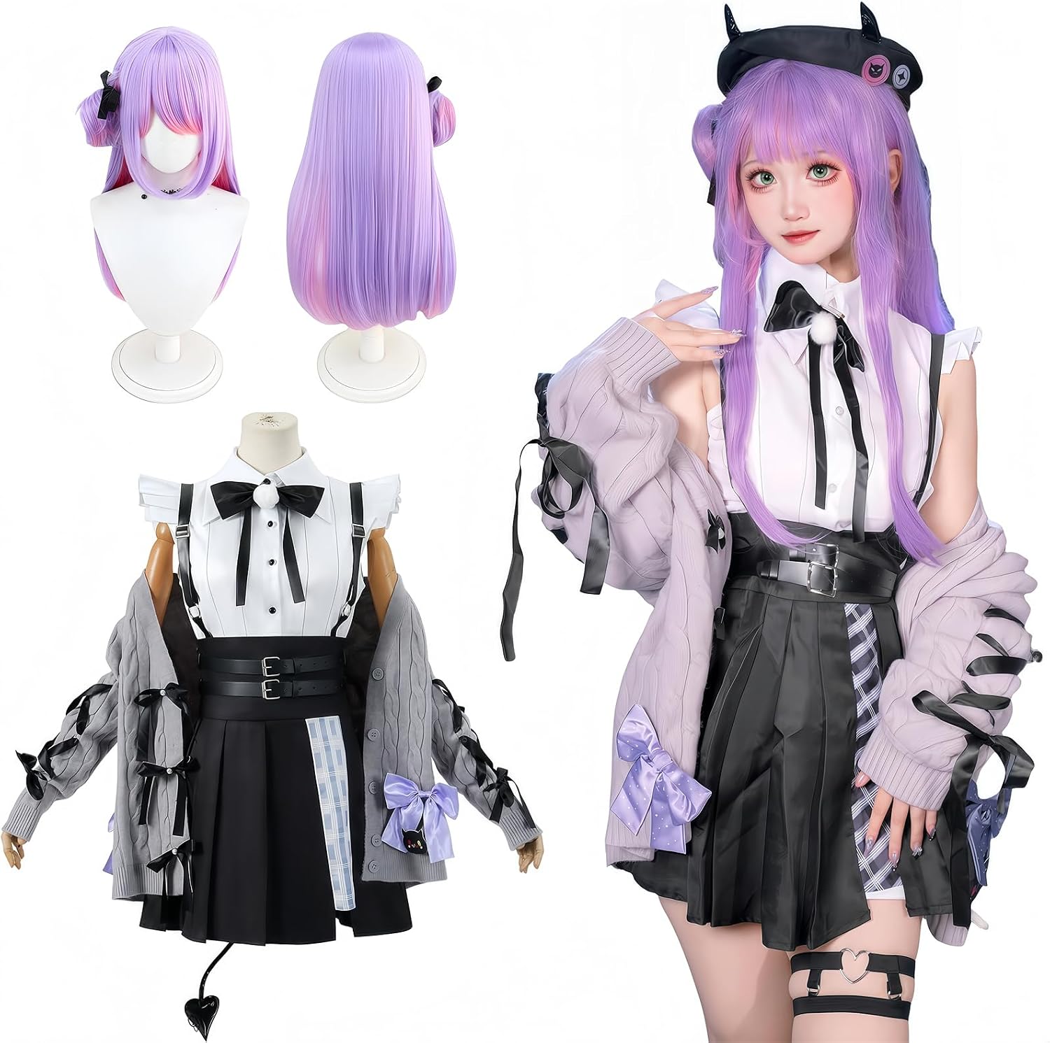 VTuber Cosplay, Gauruguura Houjou Marine Cosplay Costume, Kizuna Ai, Utada Pekora Cosplay Costume, Party, Disguise, Uniform, Performance Costume
