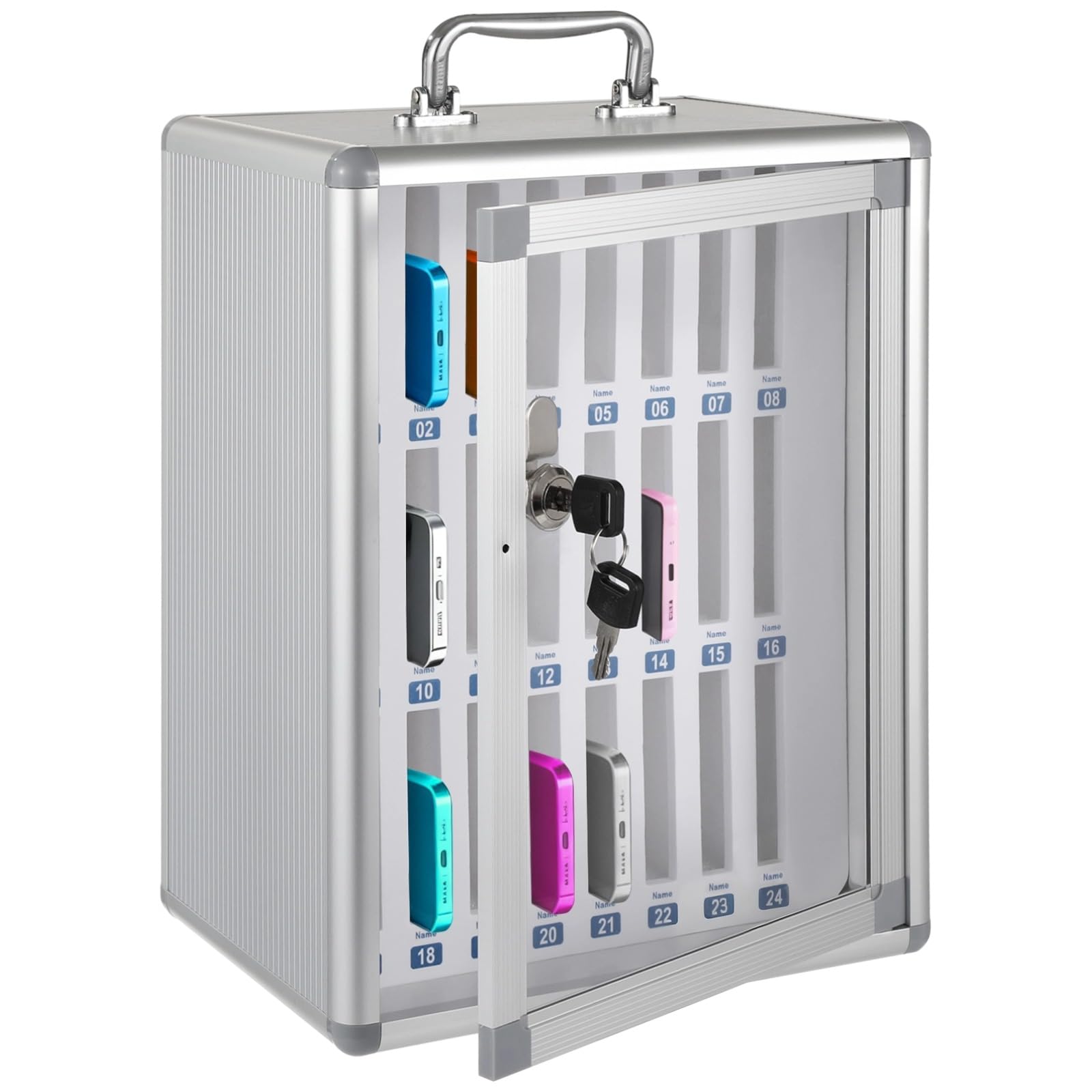 Casier de téléphone portable à 24 places boîte en alu pour classe