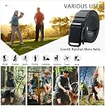 LionVII Men's Belts - Ratchet Belt for Men Casual - Nylon Belt with Click Buckle, Fabric Adjustable Trim to Fit 28-49" Waist