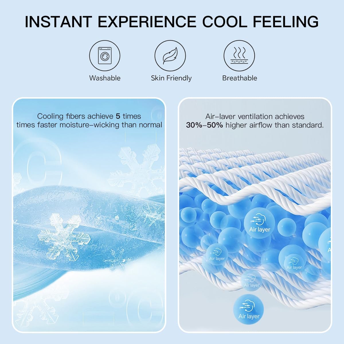 Cooling Mattress Topper Queen Size - Pillow Top Mattress Pad for Hot Sleepers - Breathable Ultra Soft Mattresses Protector with 8-21 Inch Deep Pocket (60x80 inch, Pearl White)