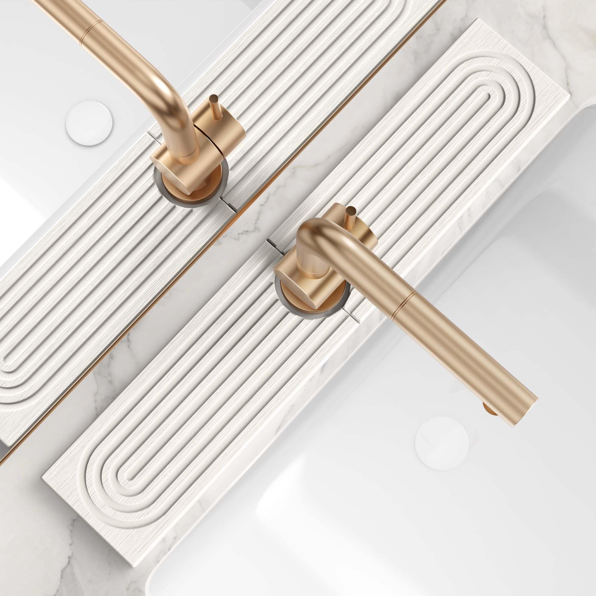 Stone Faucet Mat for Kitchen Sink – Diatomite Drying Stone Mat & Sink Protector, Prevents Moisture – Sink Splash Guard Water-Absorbing Stone Tray for Bathroom Counter (Light Grey, 20" x 3.9")