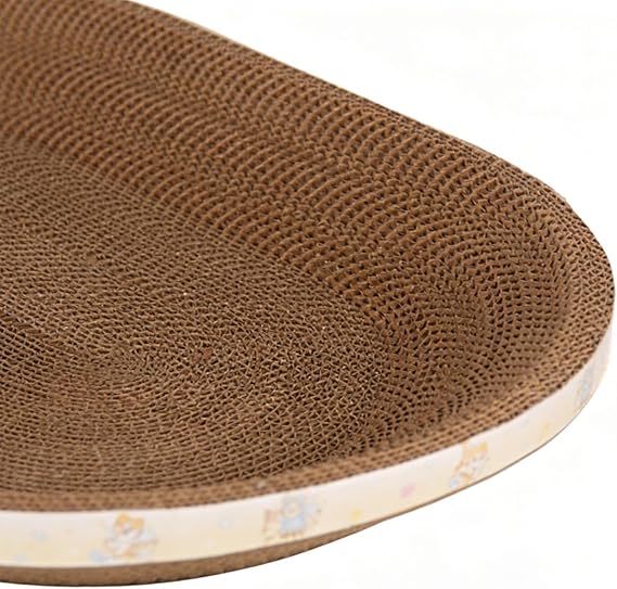 Cat Scratcher Cardboard | Breathable Corrugated Pet Supplies,Oval Cat Scratcher Couch Bed - for Small Large Kitten Play Indoor Outdoor Home Living Room Floor Cage