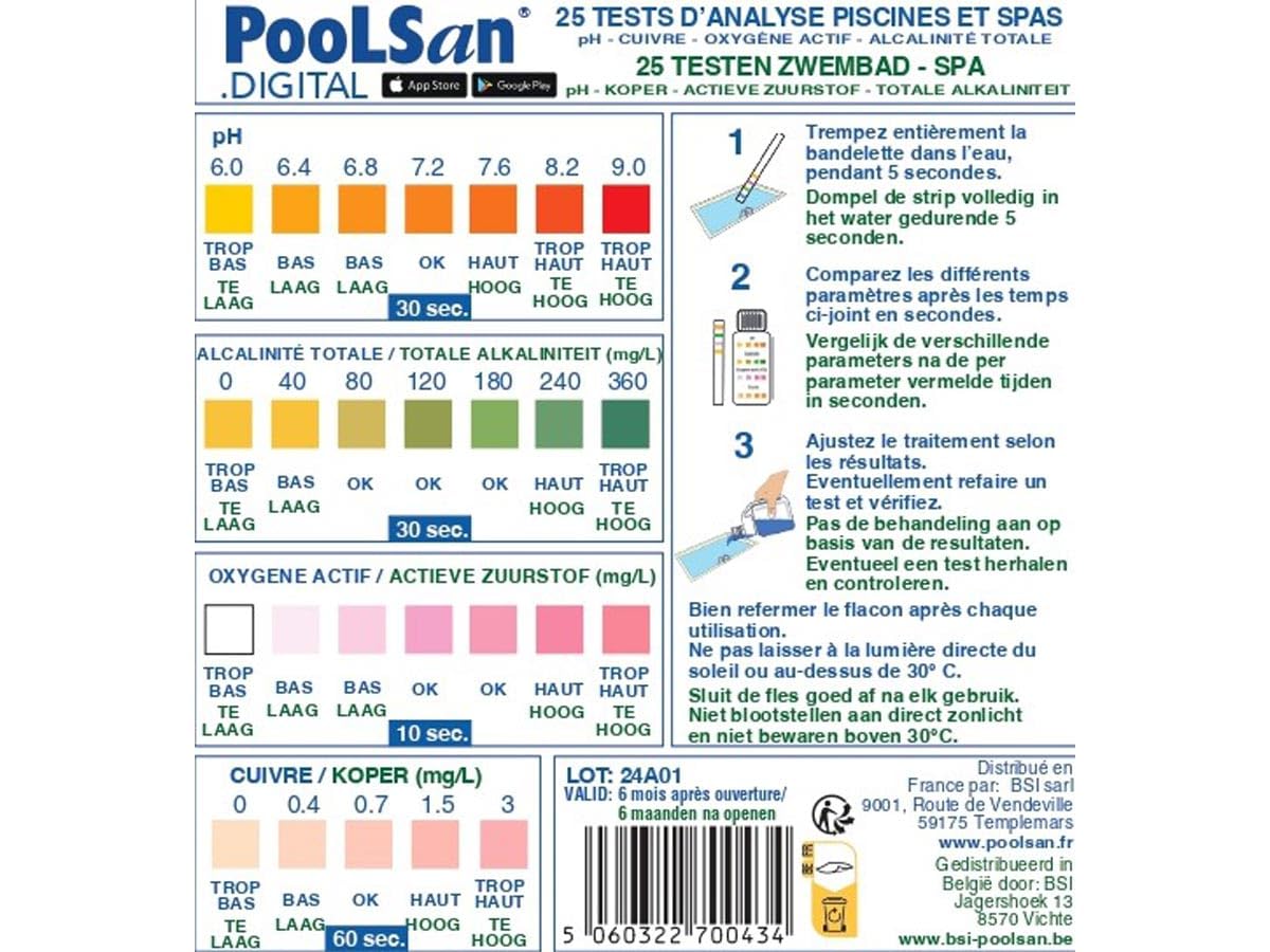 Poolstrip blister de 10 pièces