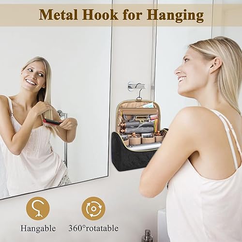 Miniatura 6 de Mancro Estuche organizador de viaje apto para Dyson Airwrap, secador de pelo, 4 barriles rizadores, 2 cepillos alisadores, cepillo voluminizador,