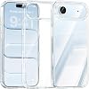 URUCHI Crystal Clear Şeffaf Kılıf, iPhone 17 Pro Max ile Uyumlu, Darbelere Dayanıklı Sert PC Arka Yüzey, Kaymaz Tutuş, Kamera Korumalı, İnce ve Hafif Tasarım, Sararma Karşıtı (Şeffaf)