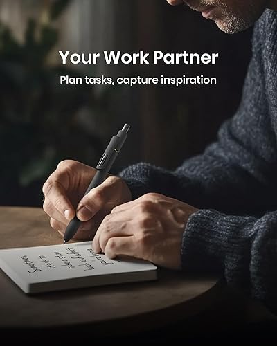 Miniatura 8 de 8 bolígrafos de gel de punta fina de 0.028 pulgadas, tinta negra, escritura suave, secado rápido, larga duración, suministros escolares y de oficina