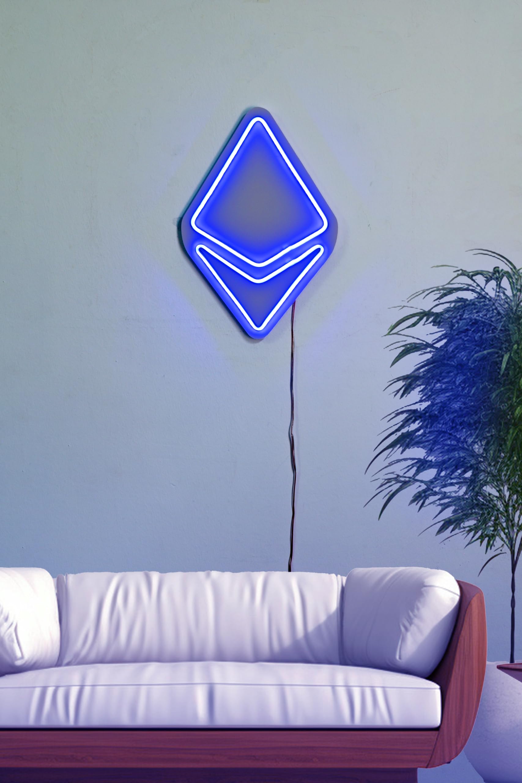Bitcoin Neon Sign, Ethereum Led Neon Blue Light Ethereum Neon for Wall  Decor for Gaming Room Bedroom Living Room Office Cafe Bar Party Bitcoin  Light - Amazon.com