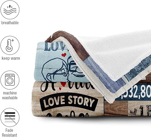 Miniatura 5 de Manta de regalo de 10 aniversario, regalos de boda para él, ella, parejas, regalos de boda de 10 años, decoraciones de aniversario de 10 años, manta