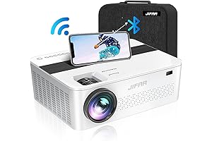 JIFAR Projector 4K with 5G WiFi & Bluetooth, 2000 ANSI Outdoor Projector