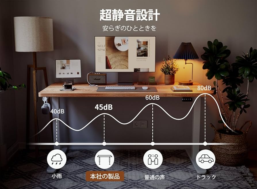 Amazon | Cubicubi 昇降デスク 電動 昇降式デスク