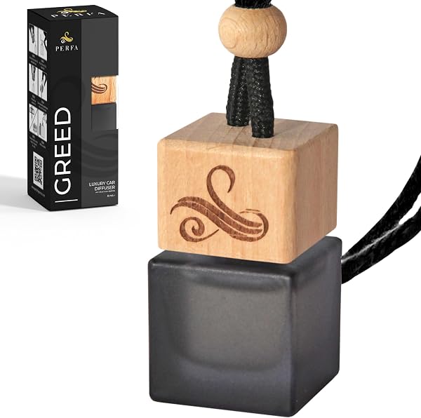 The Perfa Greed Car Air Freshener offers a sophisticated, perfume-inspired scent for your vehicle's interior.