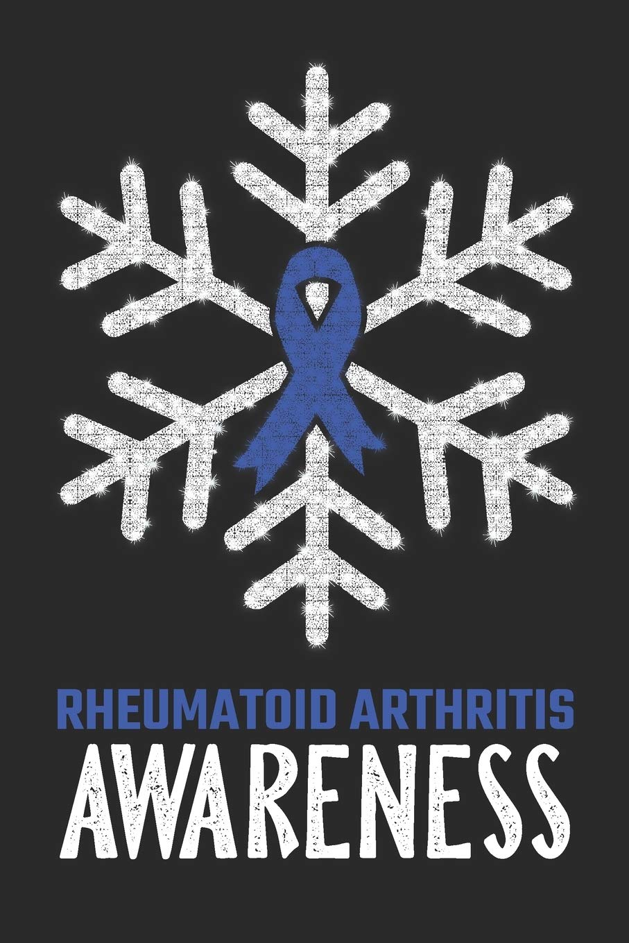 Rheumatoid Arthritis Awareness: Christmas Snowfall College Ruled Rheumatoid Arthritis Awareness Journal, Diary, Notebook 6 x 9 inches with 100 Pages