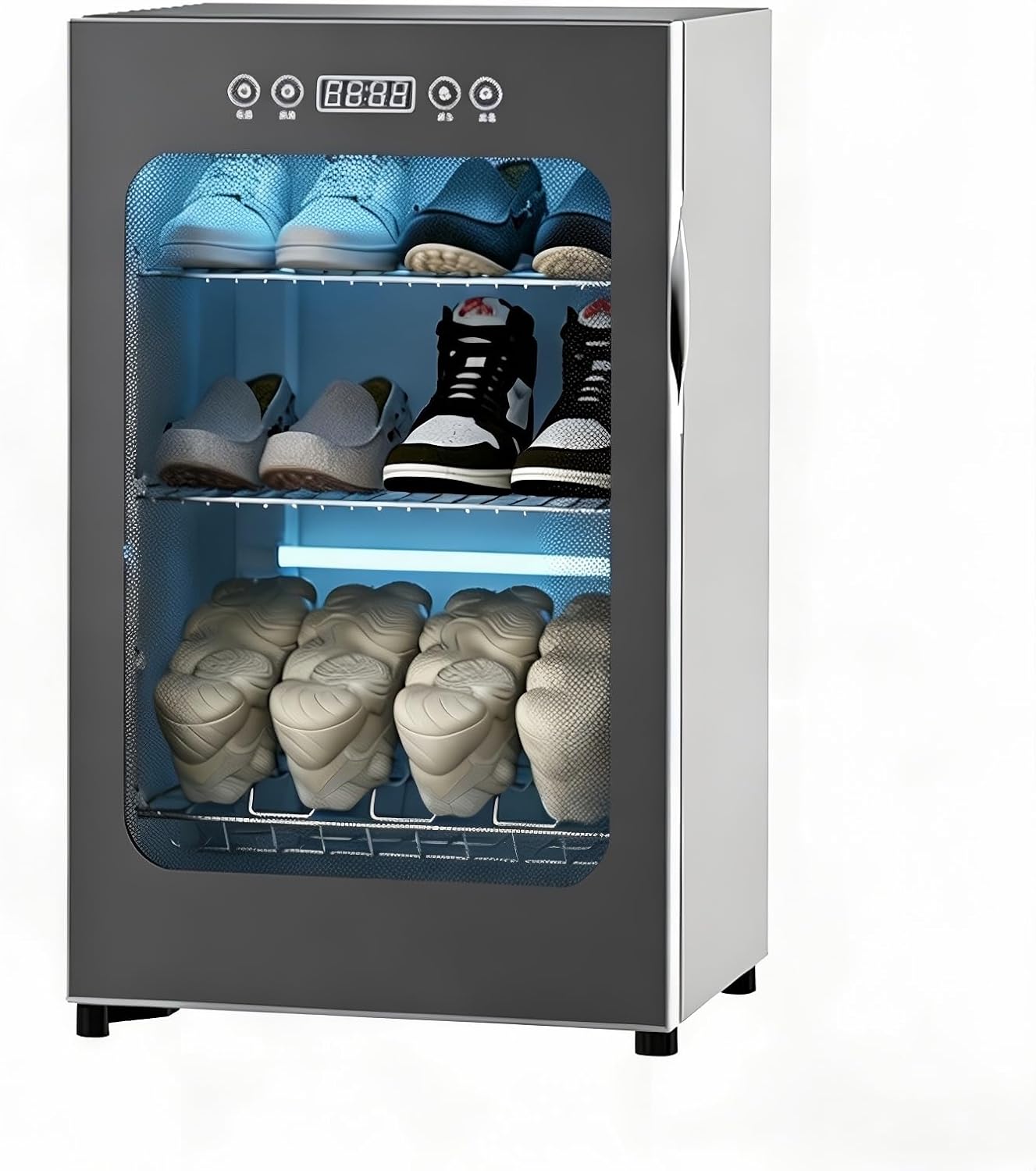 60°C Shoe Dryer & Deodorizer - 5-Layer Rapid Drying Cabinet for Boots & Shoes - Efficient Three-Tier Boot Warmer for Home & Outdoor Use - Quick Drying & Odor Elimination