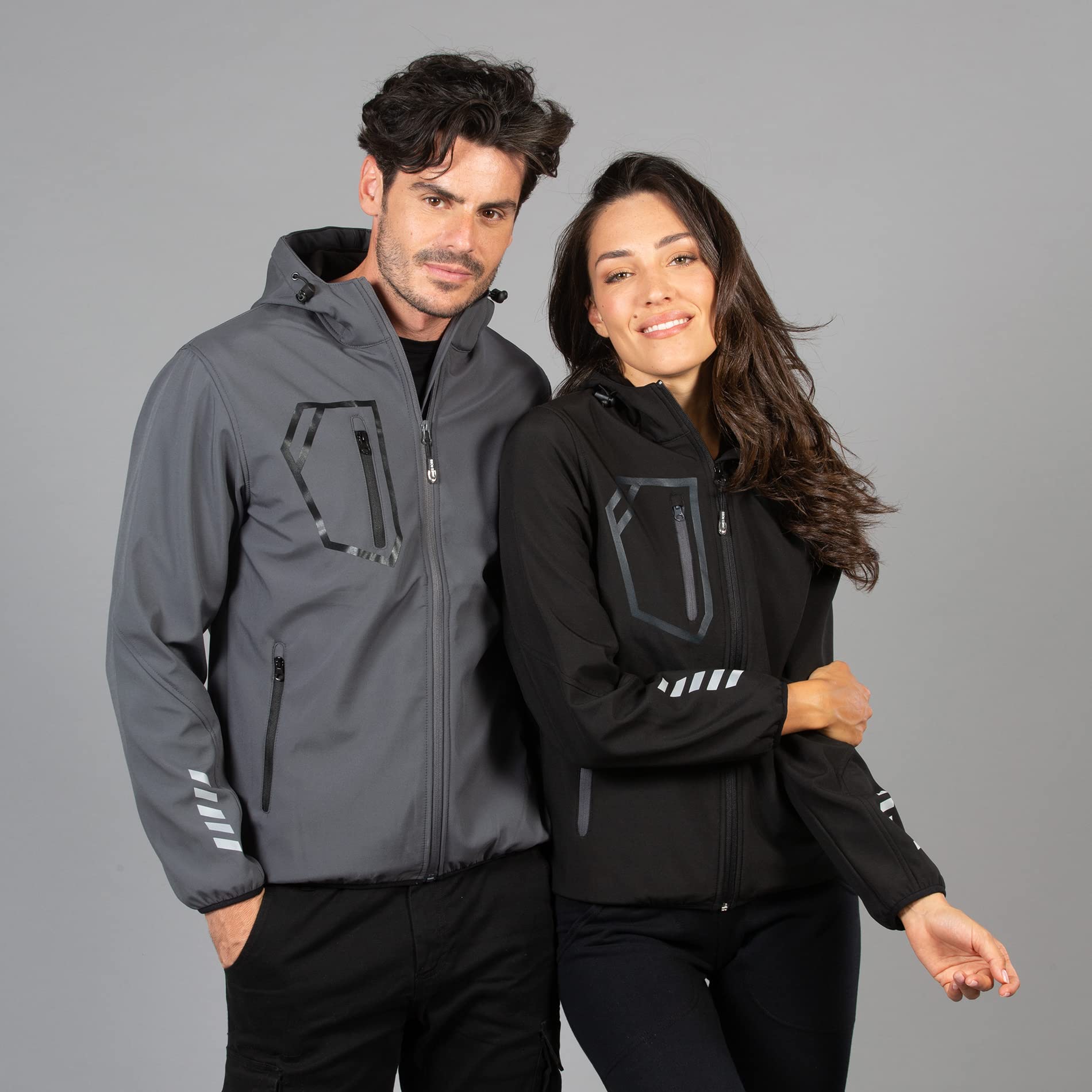 Siry Work Giubbino in soft shell a due strati impermeabile art. Garmisch Man JRC