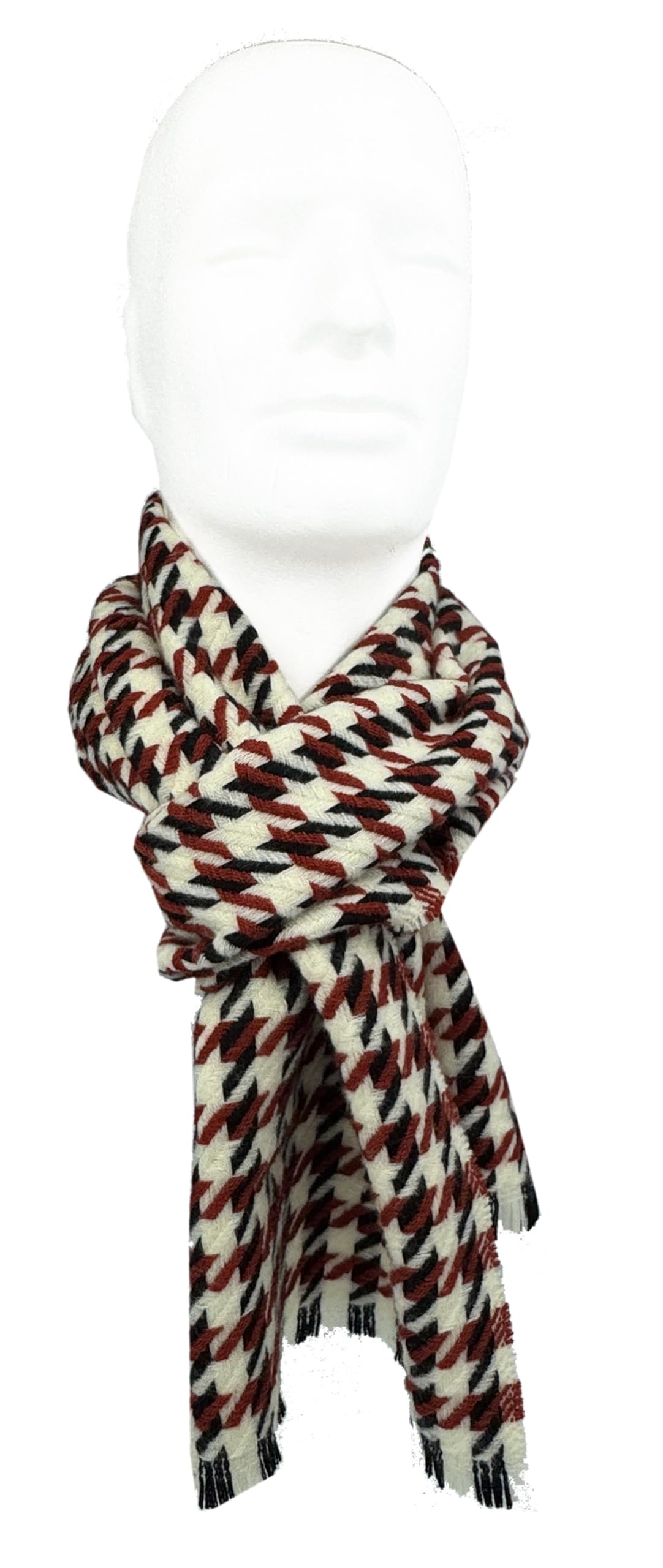 Sciarpa invernale da uomo, alla moda, 100% lana (merino) (arancione), Colore: arancione., 184 x 35 cm