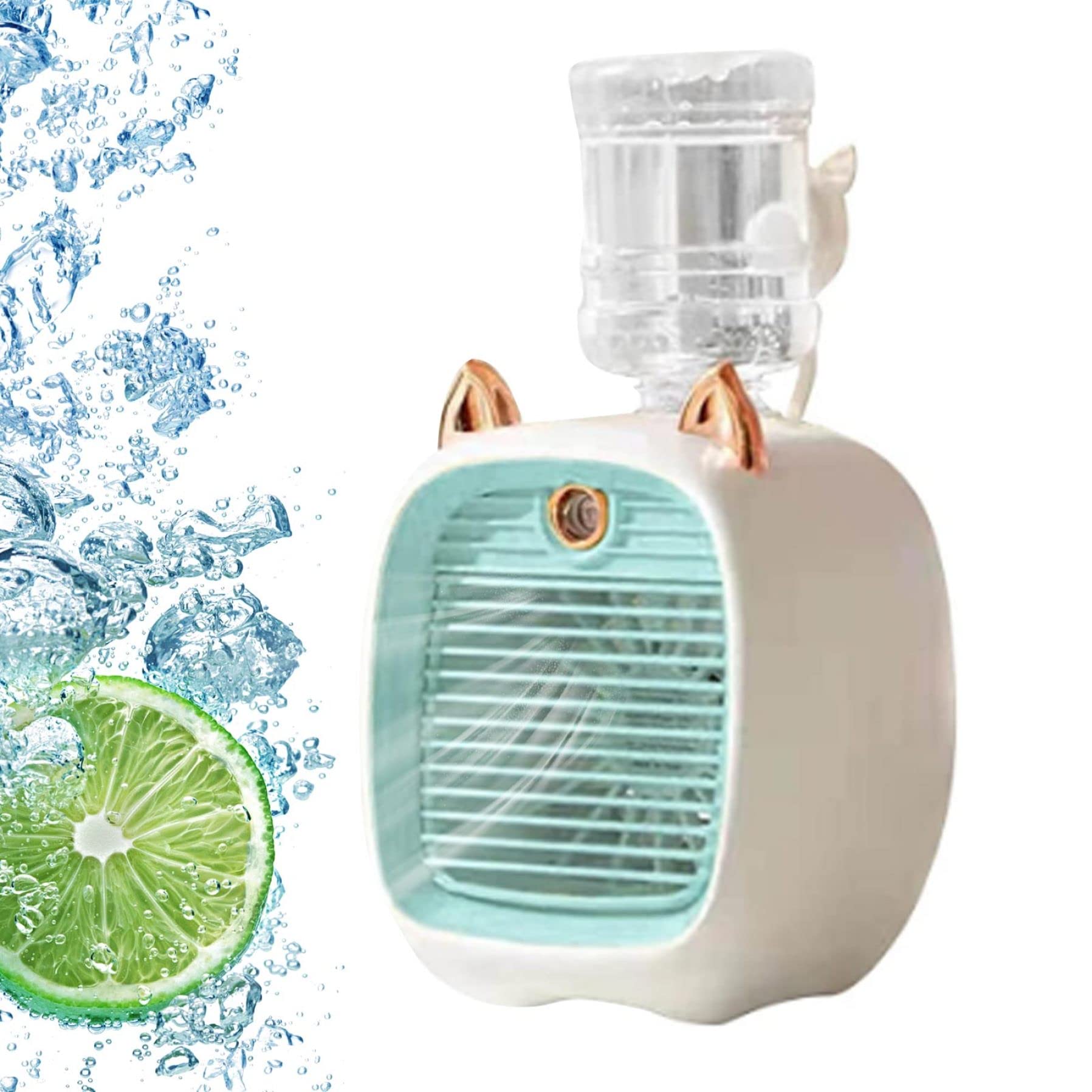 Mini ventilateur de refroidissement d'air USB à 3 vitesses avec réservoir d'eau 270 ml