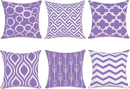 Miniatura 8 de Modern Homes Fundas de cojín decorativas de algodón beige (18.0 x 18.0in), 4 unidades