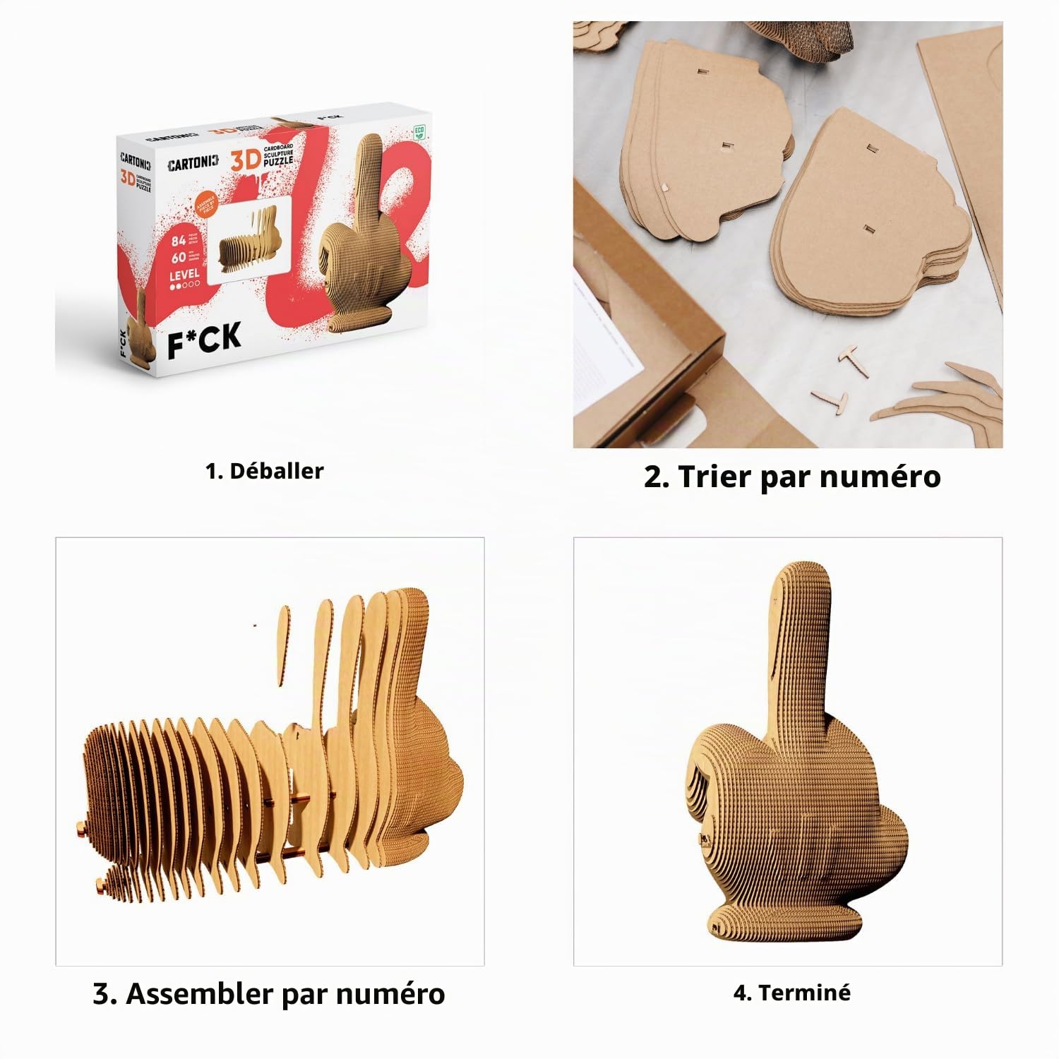 Médius Puzzle 3D en Carton – Maquette à Monter