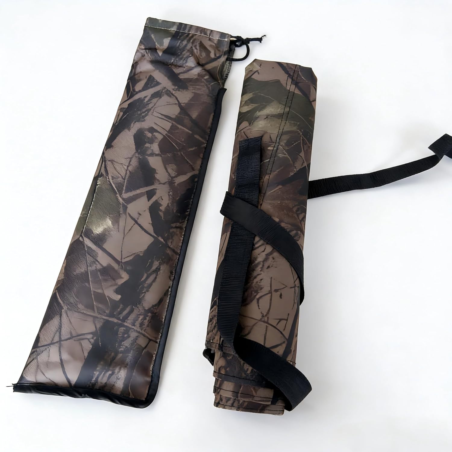 2026 Neo Low Down Hunting Chair, Adjustable Tree Hammock Seat with 180° Swivel Portable Camo Camping Stool for Deer Turkey Lightweight Folding Tree Stand for Ground Shooting (Stealth Camo)