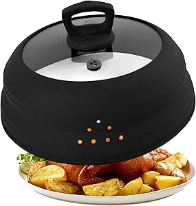 Amazon.com: MATIHO 10.8 Inch Microwave Splatter Cover Glass Lid Vented ...