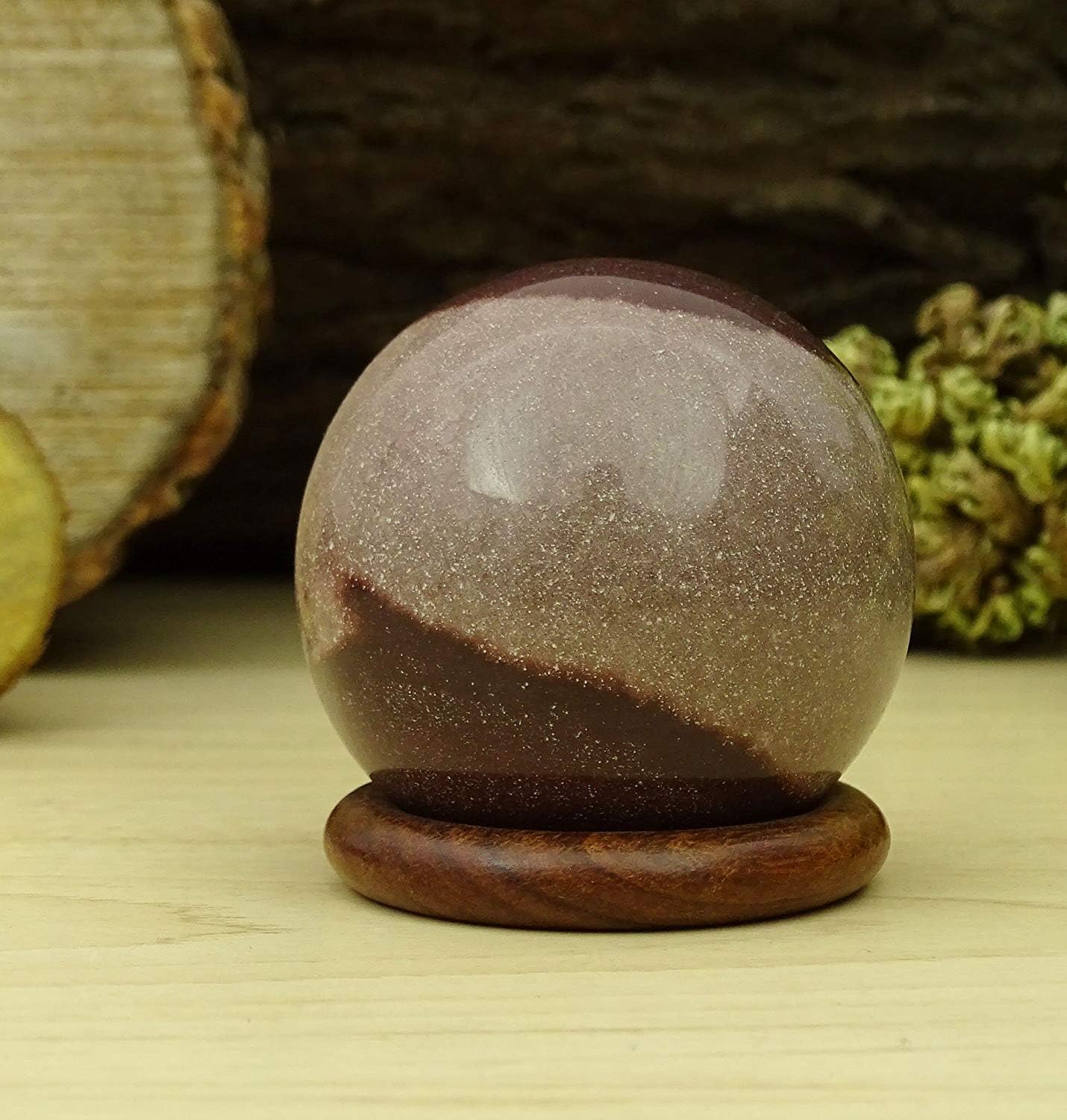 Reikiera Shiva Lingam Stone Ball Natural Narmada River Gemstone Sphere Reiki Crystal Healing With Ring Stand- Choose Size - Image 4